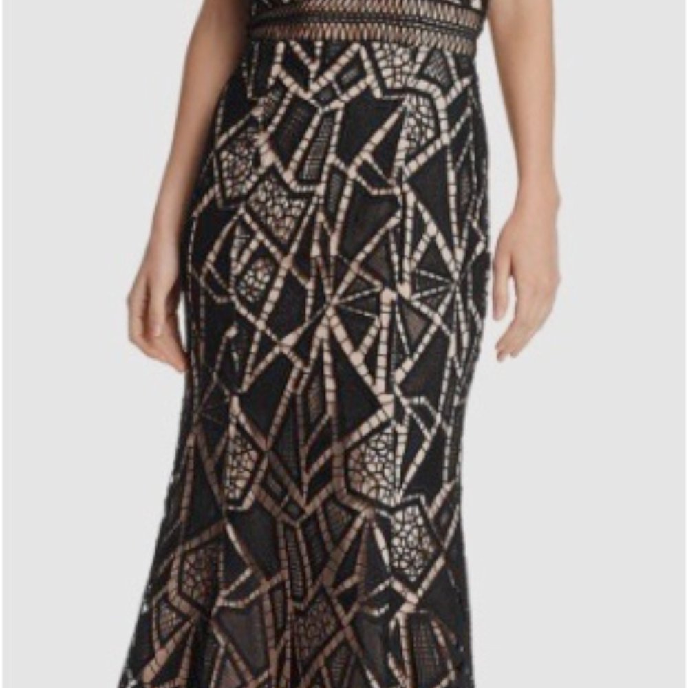 Jarlo Lace Off the Shoulder Evening Dress